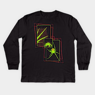 Black Widow V36 (Multicolor) Kids Long Sleeve T-Shirt